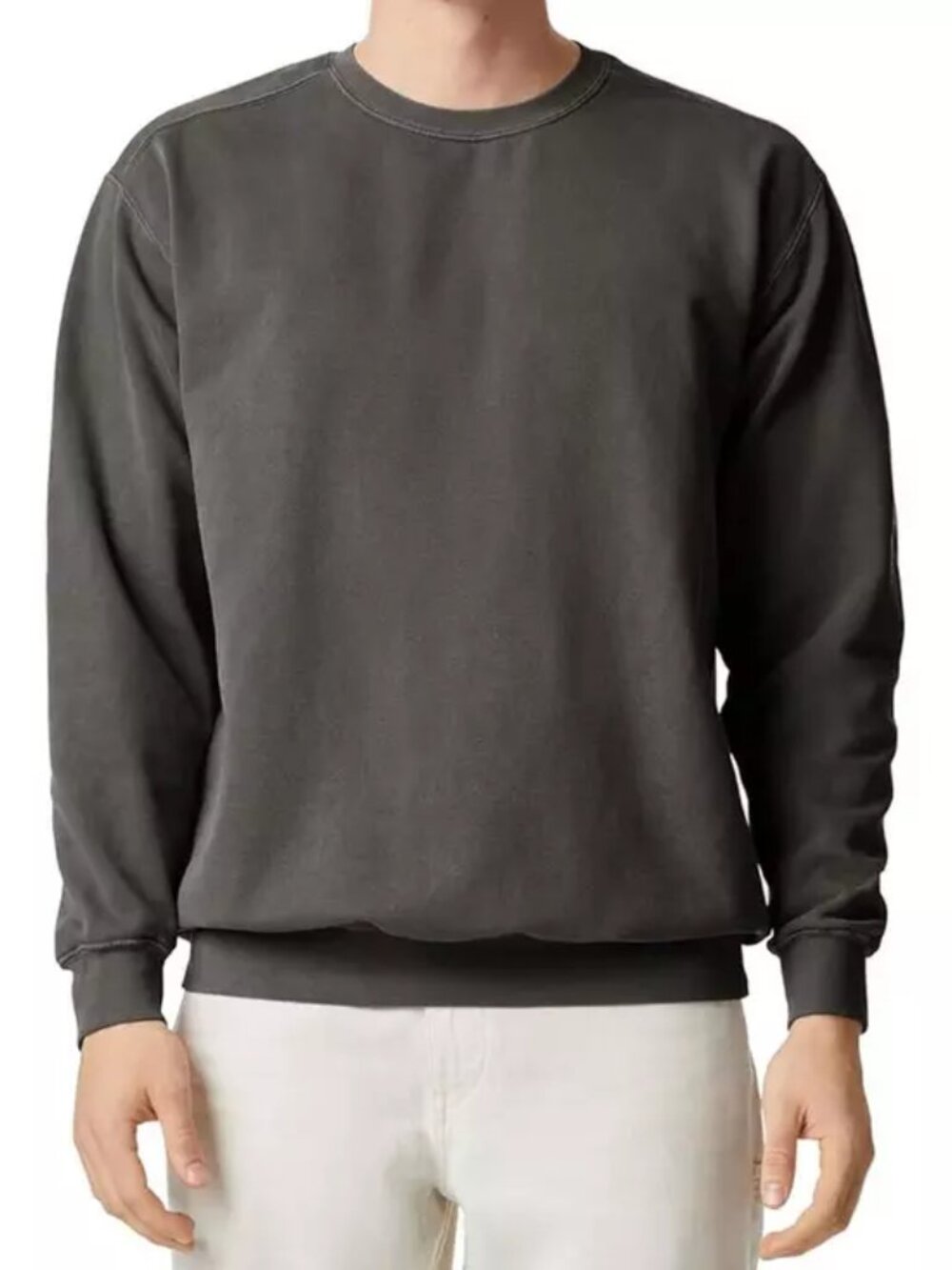 Comfort Colors Unisex Youth Crew Sweatshirt Large Dark Gray